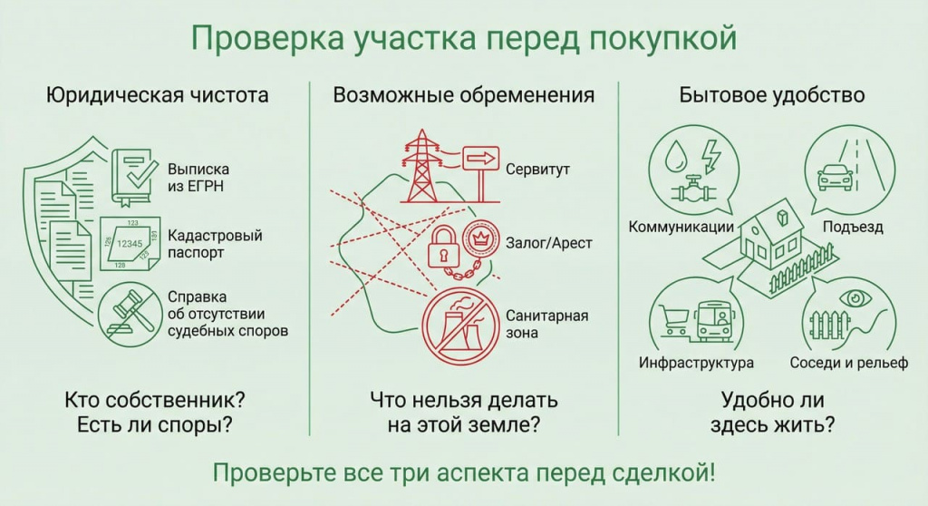 Проверка земельного участка перед покупкой